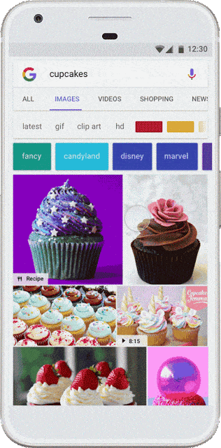 Example of a schema markup for a cupcake recipe